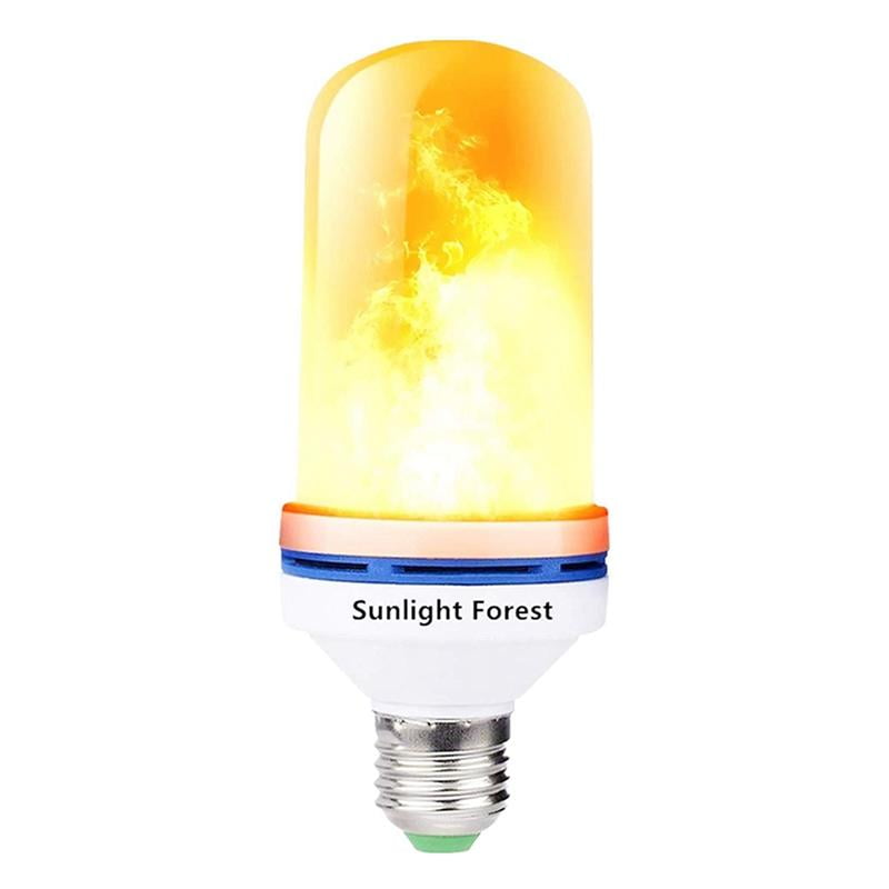 E27 Base LED Flame Effect Fire Light Bulbs 4 Modes Flickering Fire LED