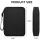 thumbnail image 2 of Organizador de dispositivos electrónicos para viajes, estuche organizador de cables para viajes, bolsa compacta para accesorios electrónicos, color negro, 2 of 8