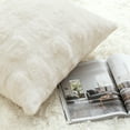 thumbnail image 4 of Sanmadrola Pillow Covers 18x18 Fluffy Faux Rabbit Fur Decorative Throw Pillows Case, Shaggy Decorative Cushion Covers for Sofa, Bedroom, Living Room, Cozy Home Décor, Set of 2, 4 of 9
