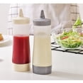 thumbnail image 5 of 3 botellas de condimentos exprimibles, recipientes para salsa de mostaza y ketchup para condimentos de cocina (3 unidades), 5 of 5