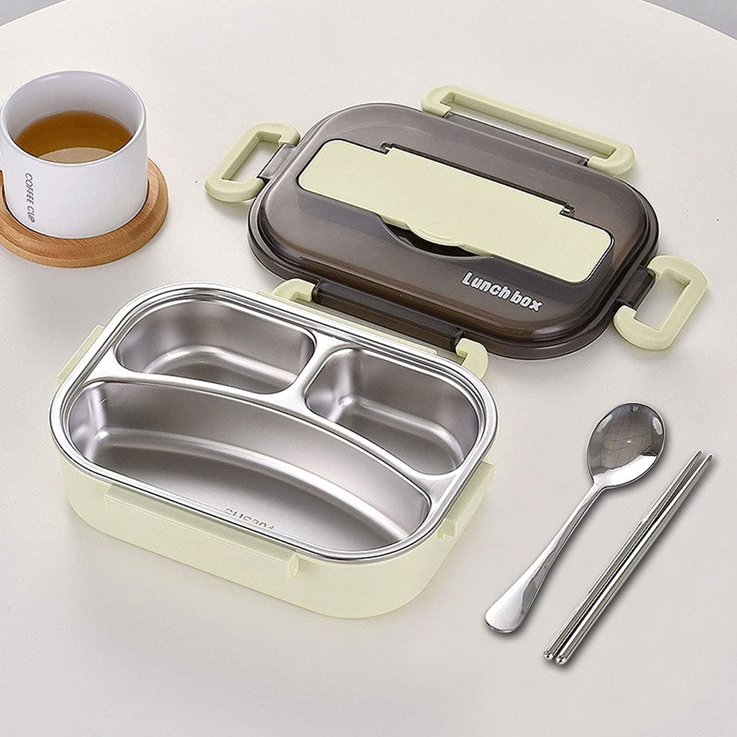 Lankey Stainless Steel Insulated Bento Box, 1000ML LeakResistant Lunch