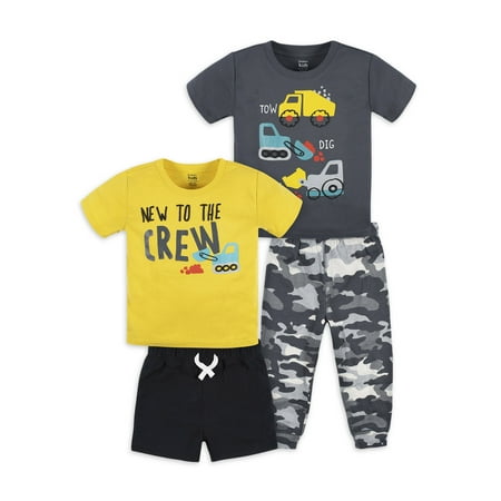 

Gerber Baby Boy Shirts Shorts & Pants Outfit Set 4-Piece