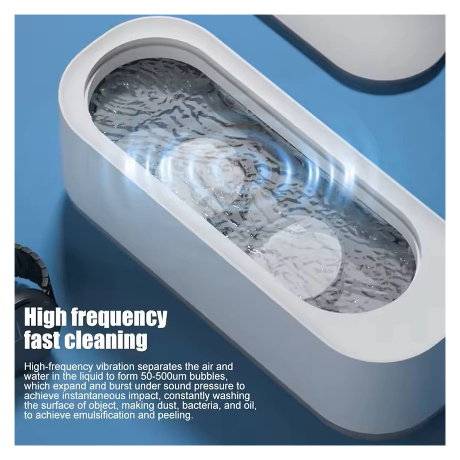 Ultrasonic Cleaning Machine Eyewear cleaner household Jewelry Toothbrush Tooth Cover Jewelry Cleaning Machine