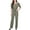 Olive, variant on NY Collection Womens Petites Knit Elbow Sleeves Jumpsuit