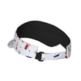 thumbnail image 3 of Bingfone Adjustable Empty Top Sun Visor For Women And Men-Nautical Lighthouse Sailboat, 3 of 8