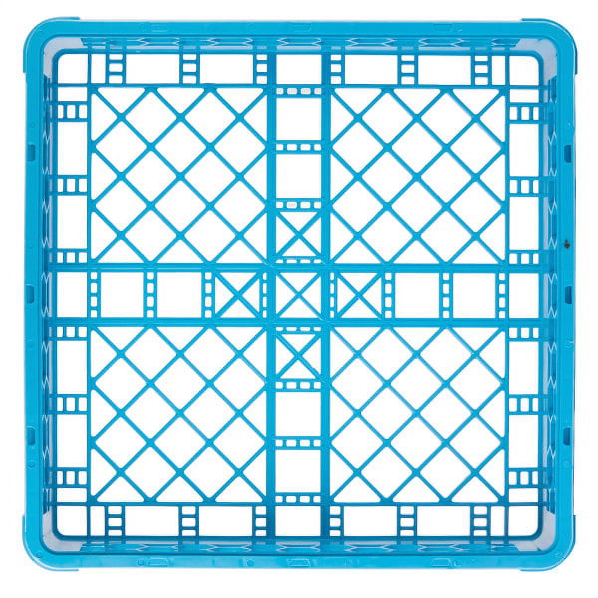 Carlisle OptiClean Full Size Flat Bowl Rack Blue, 19.75" Length x 19.75" Width x 4" Depth, Polypropylene | 1/Each