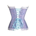 thumbnail image 3 of Fiomva Women Corset Boned Lace up Bodyshaper Lace Floral Shaping Bustier Waist Trainer, 3 of 6
