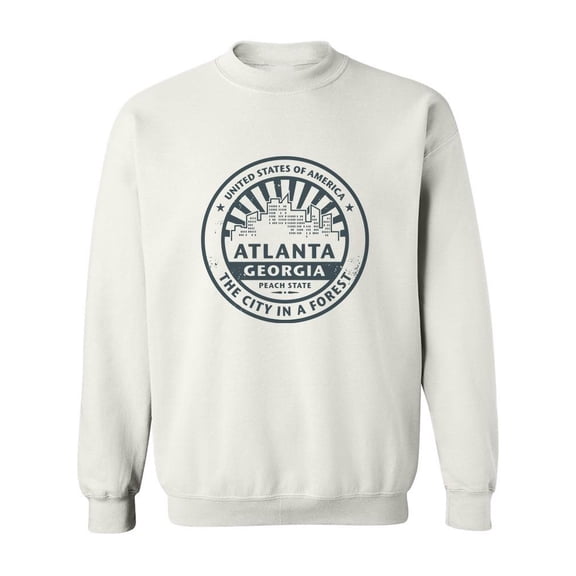 Atlanta The City In A Forest Sweatshirt Men -Image by Shutterstock, Male XX-Large