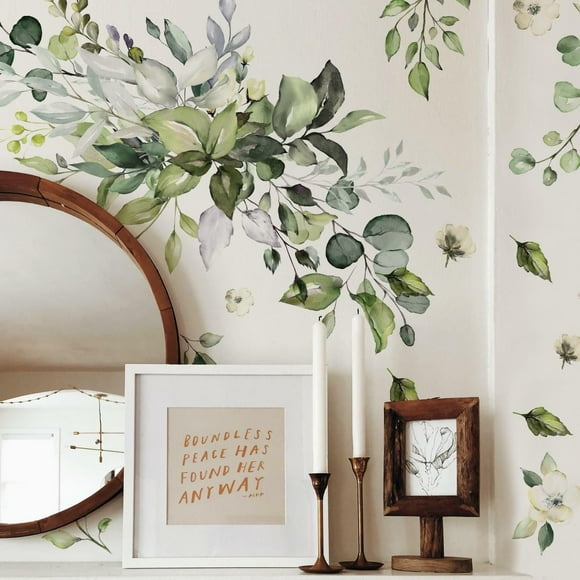 Roommates Watercolor Floral Peel & Stick Wall Decals