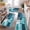 Abstract Turquoise, variant on BURIBURI Farmhouse Kitchen Rugs Sets of 3, Kitchen Runner Rugs Non Slip Washable, Boho Kitchen Mats for Floor, Indoor Door Mat Entrance, Laundry Room Rug, Thick Kitchen Floor Mat Carpet