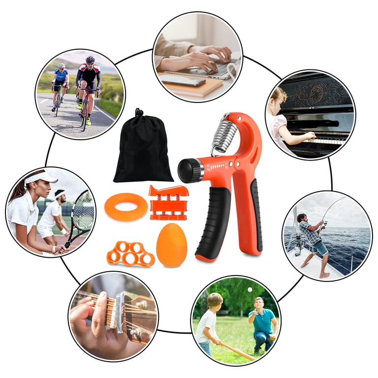 Hengguang 6-Piece Hand Grip Strengthener Kit, 22-132 Lbs photo 7
