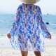 thumbnail image 4 of Trajes de Baño de Bikini de Mujer con Correas Impresas V Sexy Split Set de Tres Piezas, Diseño de Corte Alto para la Piscina de Playa Y las Vacaciones de Verano, 4 of 9