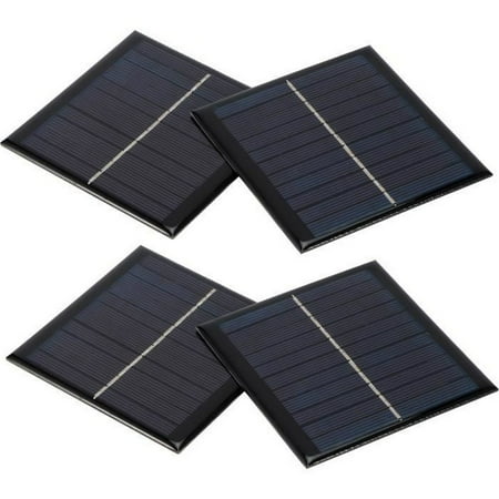 

Solar Cell Module 4Pcs Micro Solar Panels Solar Cell Module High Conversion Rate 1W 5.5V 95 X 95Mm