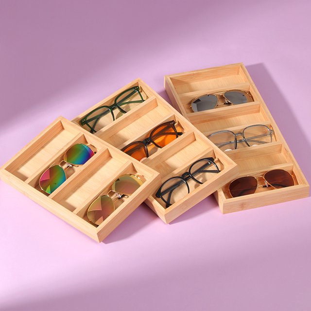 Becaristey Multi-functional Organizer Multiple Slots For Glasses And Eye Glasses No Damage 6 Slots 1Set