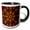 Black/White, variant on 3drose, Colorful Kaleidoscope Groovy Maroon, 11oz Mug