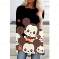 thumbnail image 1 of Disney Mickey Mouse Printed T-Shirt Retro Hippie Elegant Long Sleeve T Shirts Korean Fashion Tee Shirt Woman Print Tops PresentXXL Gao Jinjia LED, 1 of 2
