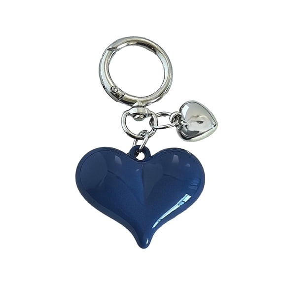 Vadktai Sliver Keychain for Women, Cute Girls Heart Keychain, Pink Bag Charms Accessories for Car Purse Backpack