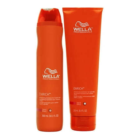 Wella Enrich Duo for Coarse Colored Hair 300ml Shampoo + 250ml
