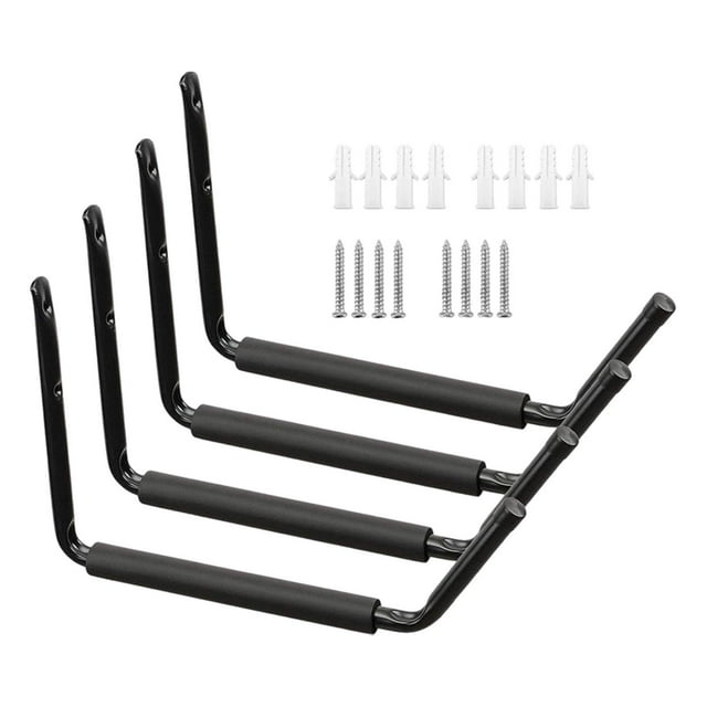 relayinert 4Pcs Kayak Hangers Hooks Hanging Lumbers Wall Storage Bikes Rack Kayak Mount