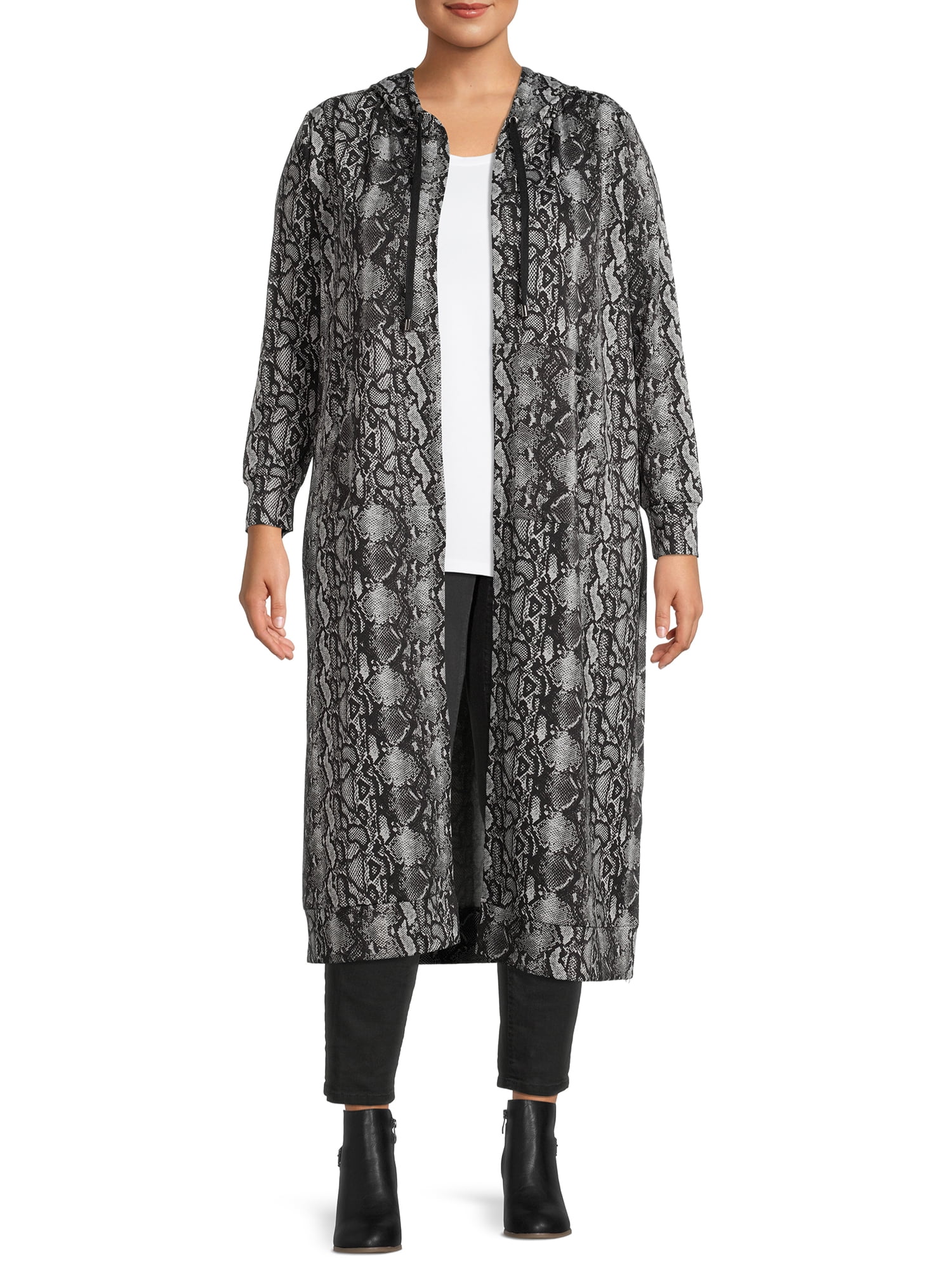 plus size hooded duster