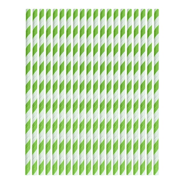 Xihbxyly Pajitas de Papel de Colores, 100 Unidades, Diseño de Rayas Neón, Desechables y Ecológicas, Versátiles para Bebidas Frías y Calientes, Fiestas, Eventos, Barbacoas, Camping, Elegante Accesorio