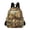 Lion Family Sitting by Water, variant on JIALIOU Mini Backpack Purse for Women Quilted Casual Daypack Small Travel Shoulder Bag, Yellow Red Floral