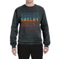 thumbnail image 2 of Wild Bobby Ford Shelby Vintage Retro All-Over Color Shift Logo Unisex Crewneck Sweatshirt, 2 of 6