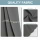 thumbnail image 3 of Cortinas de ventana ChrisDowa, tamaño pequeño, 91 cm de largo, color gris, 2 paneles, 3 of 6