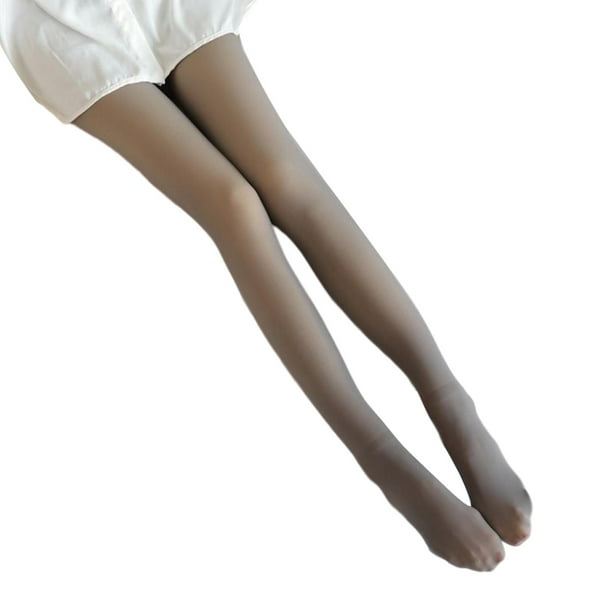 Fleece Lined Tights Women Leggings Thermal Pantyhose Fake