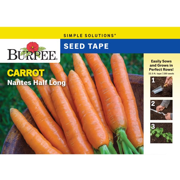 BurpeeCarrot, Scarlet Nantes Seed Tape Packet