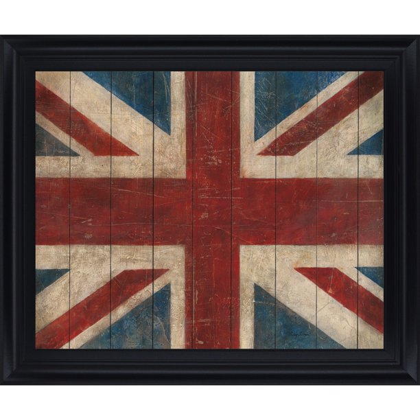 Rustic Union Jack Rectangular Framed Wall Art 28