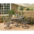 thumbnail image 2 of Afuera Living Traditional Aluminum 5 Piece Outdoor Dining Set in Bronze, 2 of 11