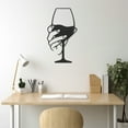 thumbnail image 2 of LaModaHome Exclusive Woman Hand And Glass Metal Wall Art – Durable & Artistic Metal Wall Art for Home and Office Decor, Perfect for Any Interior Design Aesthetic, 2 of 5