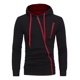 thumbnail image 4 of Sudadera Con Capucha Y Cremallera Inclinada Para Hombre, 4 of 5