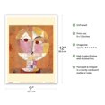 thumbnail image 2 of Senecio (Baldgreis) - Head of a Man Going Senile - From an Original Color Painting by Paul Klee c.1922 - Master Art Print (Unframed) 9in x 12in, 2 of 4