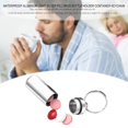 thumbnail image 4 of BJYX Waterproof Aluminum Light Silver Pill Drug Bottle Holder Container Keychain, 4 of 12