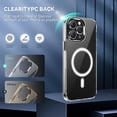thumbnail image 5 of Magnetic Case for iPhone 15 Pro Max Compatible with MagSafe Wireless Charging, Crystal Clear Shockproof Bumper Corners Protection Phone Cover, Anti-Scratch Non-Yellowing Transparent Case, Clear, 5 of 12