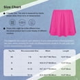 thumbnail image 7 of Kaerm Sports Skort for Girls Tennis Skirt with Built-in Shorts Stretchy Sports Skirt Activewear Skirt White XS, 7 of 7