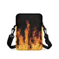 thumbnail image 2 of Psesaysky Flame Pattern Print Crossbody Bags Stretch Polyester Crossbody Purse for Girls, Lightweight with Zipper Coin Purse, 2 of 7