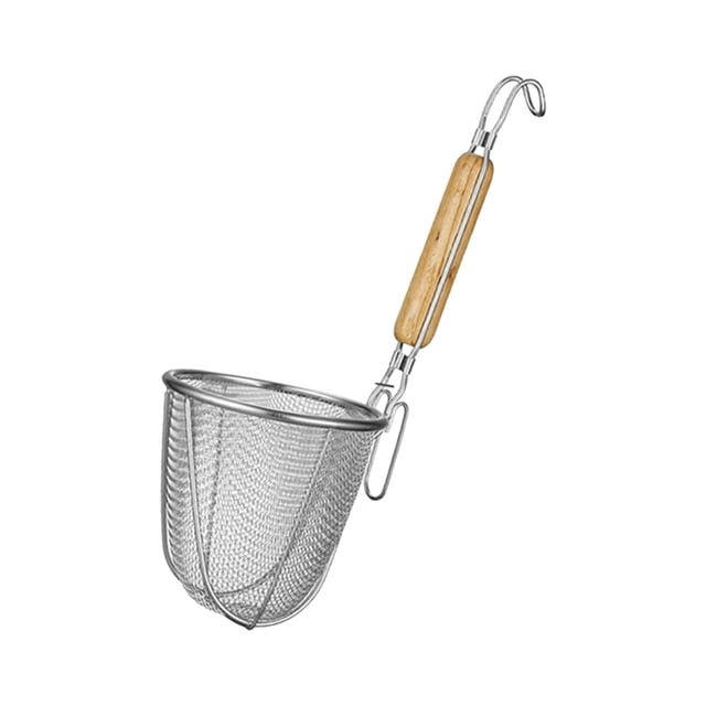 Cesta para freidora, cesta para hervir, colador de espaguetis, cuchara, colador de malla para alimentos, freír C