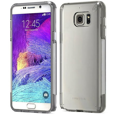 PUREGEAR SLIM SHELL PRO BLACK SMOKE CLEAR COVER FOR SAMSUNG GALAXY NOTE 5