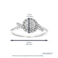 thumbnail image 4 of Vir Jewels 1/6 CTTW Lab Grown Diamond Ring in Sterling Silver Female Adult, 4 of 6