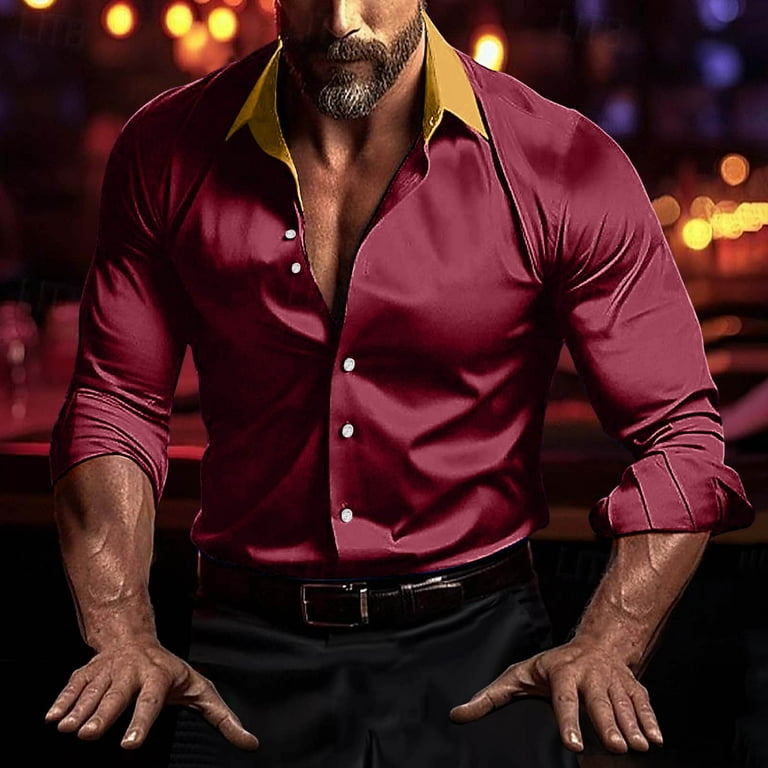 winter dress shirts for men Amazon.com: Men's Dress Shirts Luxury Floral Printed Fashion Designed Long Sleeve Casual Button Down Business Office Work Oxford Shirts Coffee : Clothing, Shoes & Jewelry