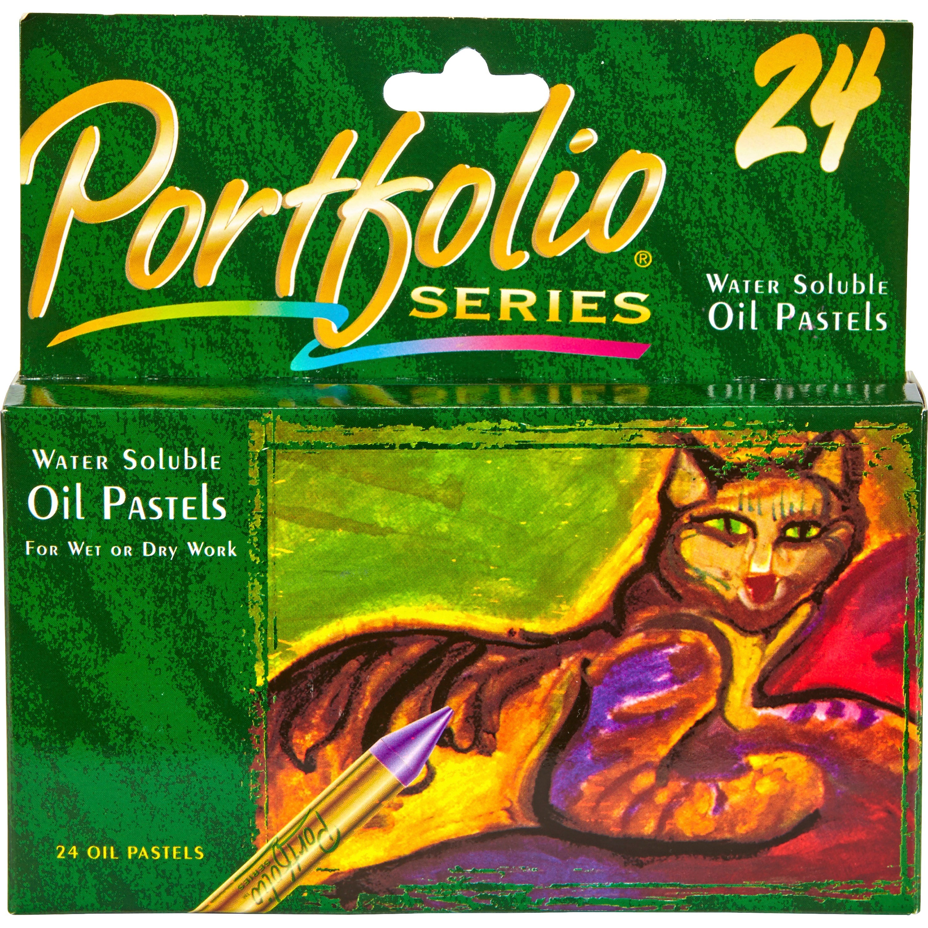 Crayola Portfolio Series Water-Soluble Oil Pastels, 24-Colors