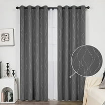Deconovo Blackout Curtains 52 x 84 Inch, 2 Panels, Thermal Insulated, Grommet Window Curtains