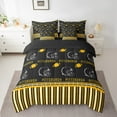 thumbnail image 2 of Erosebridal Sports Theme Bedding Full Size,American Football City Comforter Sets with Sheets,Pittsburgh Bedding Sets Full Size For Kids Boys,Microfiber Bedroom Decorative Reversible,7pcs, 2 of 7