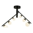 thumbnail image 6 of Kuzco Lighting Sf55525 Juniper 7" Wide Semi-Flush Linear Ceiling Fixture - Brushed Gold /, 6 of 7