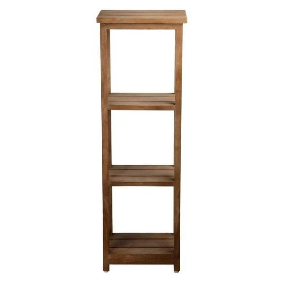 era Atkin 4 Tier Spa Tower Brown Beige, 10.24in x 31.61in
