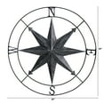 thumbnail image 2 of Nearly Natural 40" Washed Nautical Metal Compass Wall Art Decor, 2 of 3