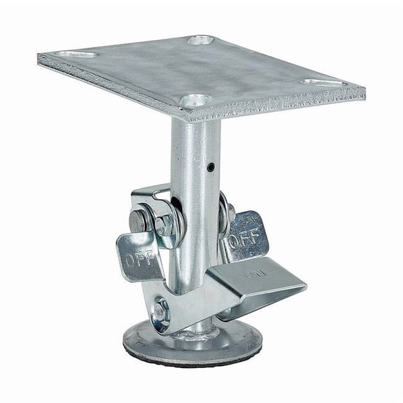 Manufacturer Varies Floor Lock,Top Plate,7 in H,6 in. Caster FL-LK-6EH